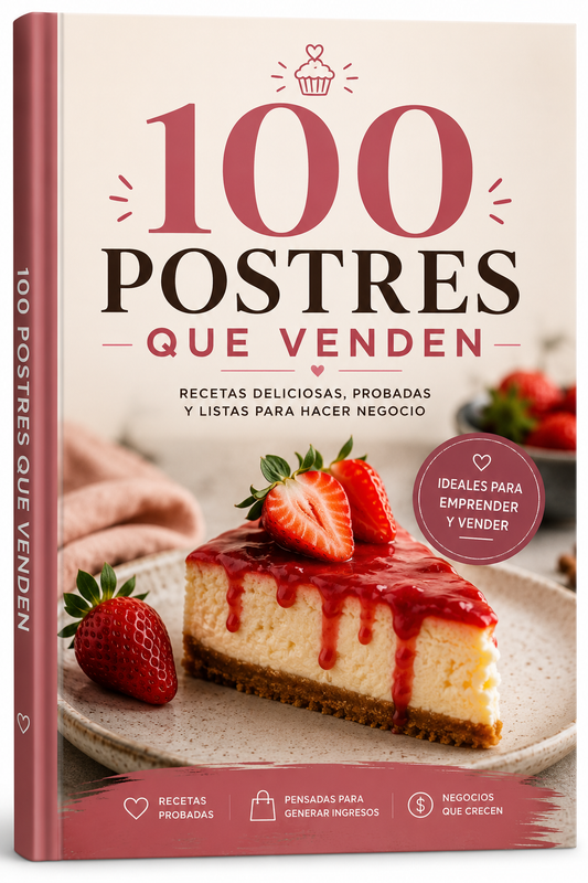 100 POSTRES QUE VENDEN + 8 bonos de regalo